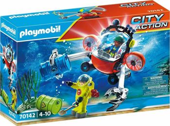 Picture of Playmobil City Action Επιχείρηση Υποβρύχιου Καθαρισμού (70142)