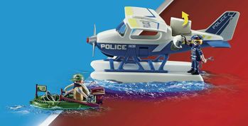 Picture of Playmobil City Action Καταδίωξη Λαθρέμπορου Από Αστυνομικό Υδροπλάνο (70779)