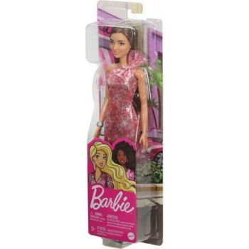 Picture of Mattel Barbie Glitz Outfits Μοντέρνο Φόρεμα Με Καστανά Μαλλιά (GRB33)