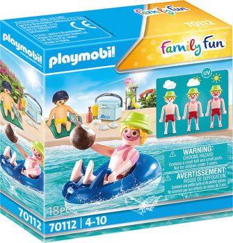 Picture of Playmobil Family Fun Παραθεριστής Με Φουσκωτή Κουλούρα (70112)