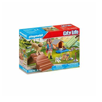 Picture of Playmobil City Life Gift Σετ Εκπαιδεύτρια Σκύλων (70676)