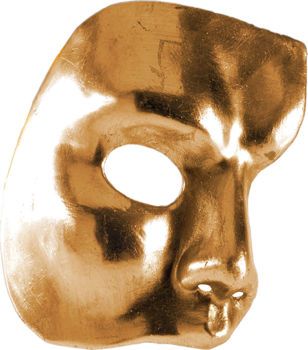 Picture of Clown Αποκριάτικη Μάσκα Προσώπου Μάσκα Paper Mache Φάντασμα Της Όπερας (71655)