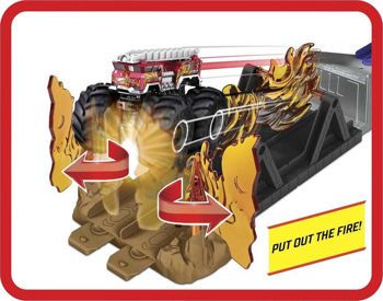 Picture of Mattel Hot Wheels Monster Trucks Σετ Παιχνιδιου Fire Through (GYL09/GYL12)