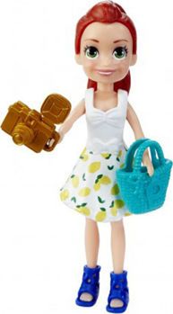 Picture of Mattel Polly Pocket Κούκλα Με Ρούχα Bon Voyage! Fashion Haul (GFT91/GDM01)