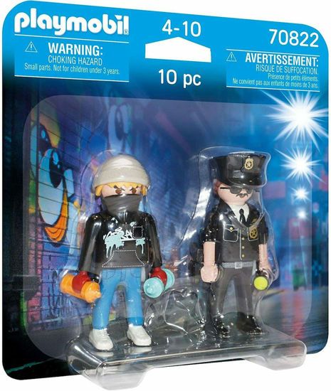 Picture of Playmobil Duo Pack Αστυνομικός Και Καλλιτέχνης Γκράφιτι (70822)