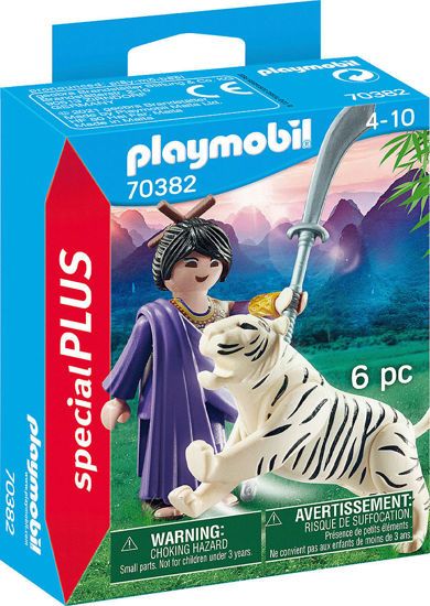 Picture of Playmobil Special Plus Ασιάτισσα Πολεμίστρια Με Λευκή Τίγρη (70382)