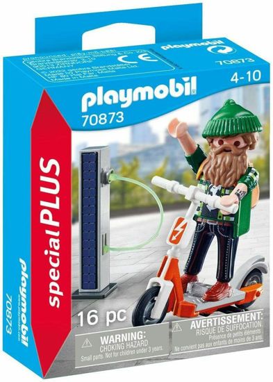 Picture of Playmobil Special Plus Χίπστερ Με Ηλεκρικό Scooter (70873)