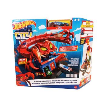 Picture of Mattel Hot Wheels City Scorpion Flex Attack Playset (HDR32)