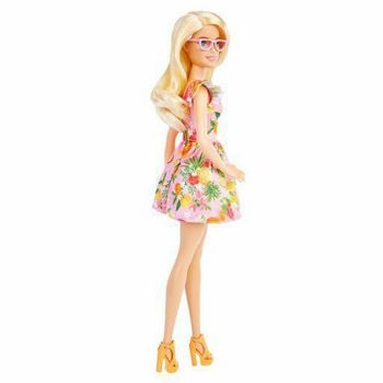 Picture of Mattel Barbie Fashionistas Ξανθιά Κούκλα Φόρεμα Με Φρούτα (HBV15)