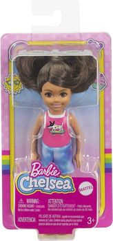 Picture of Mattel Barbie Club Chelsea Μικρό Κορίτσι κούκλα - Αστραφτερή Φούστα Καστανά Μαλλιά (GXT40)