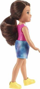 Picture of Mattel Barbie Club Chelsea Μικρό Κορίτσι κούκλα - Αστραφτερή Φούστα Καστανά Μαλλιά (GXT40)