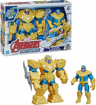 Picture of Hasbro Marvel Avengers Mech Strike Thanos Figure With Infinity Mech Suit (F0264)