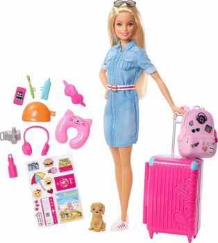 Picture of Mattel Barbie Ετοιμη Για Ταξιδι (FWV25)