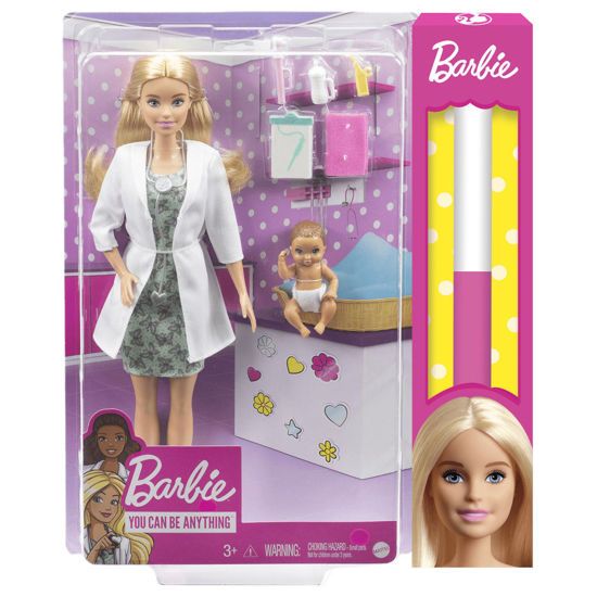 Picture of Παιχνιδολαμπάδα Mattel Barbie Γιατρός Για Μωράκι (GVK03)