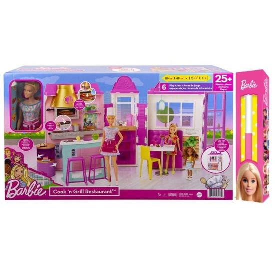 Picture of Παιχνιδολαμπάδα Mattel Barbie Εστιατόριο (HBB91)