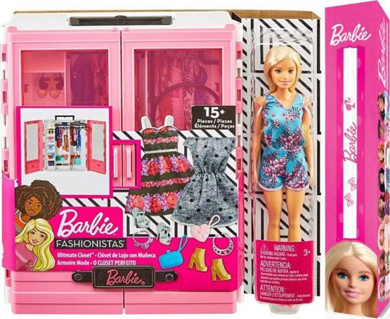 Picture of Παιχνιδολαμπάδα Barbie Fashionistas Η Ντουλάπα Της Barbie Με Κούκλα GBK12