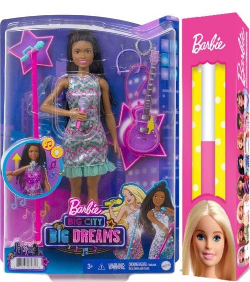 Picture of Παιχνιδολαμπάδα Mattel Barbie Big City-Big Dreams Brooklyn Roberts Με Μουσική Και Φώτα GYJ24