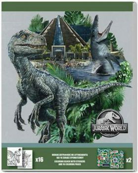 Picture of Jurassic World Μπλοκ Ζωγραφικής Με Αυτοκόλλητα