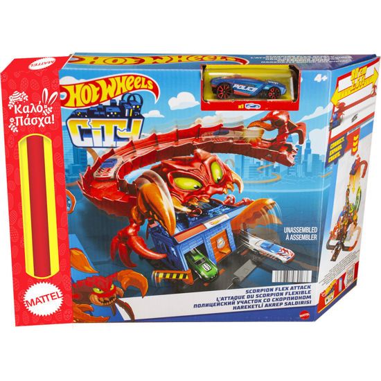 Picture of Παιχνιδολαμπάδα Mattel Hot Wheels City Scorpion Flex Attack Playset