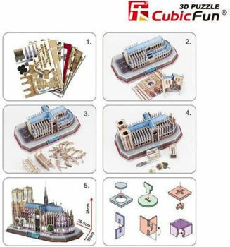 Picture of Cubic Fun 3D Puzzle Notre Dame de Paris Led Edition 149τεμ. (L173h)