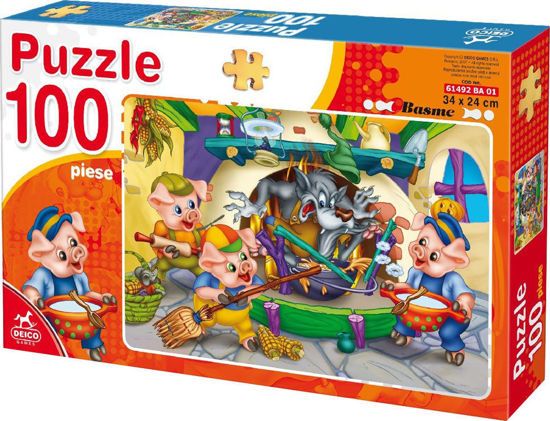 Picture of Deico Games Puzzle Τα 3 Γουρουνάκια 100 τμχ (61492BA)