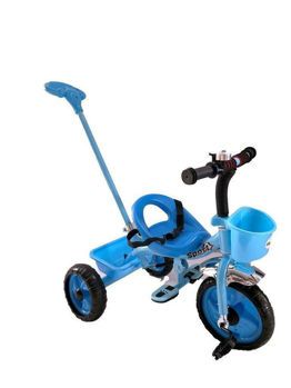 Picture of Zita Toys Τρίκυκλο Ποδήλατο Μπλε Με Χειρολαβή Καθοδήγησης 503-B