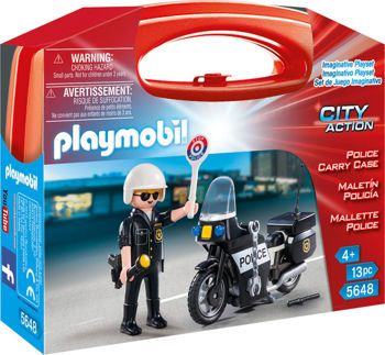 Picture of Playmobil City Action Βαλιτσάκι Αστυνόμος Με Μοτοσικλέτα (5648)