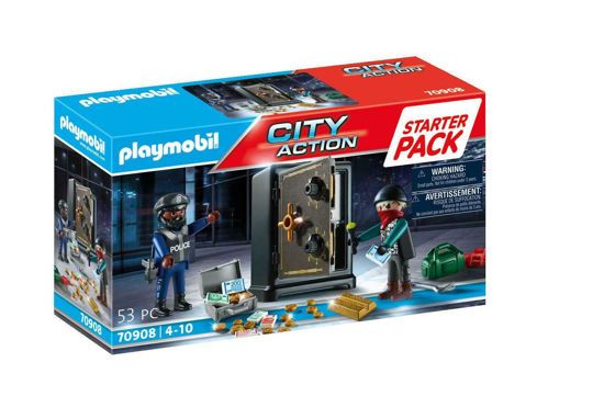 Picture of Playmobil City Action Starter Pack Σύλληψη Διαρρήκτη Χρηματοκιβωτίου (70908)