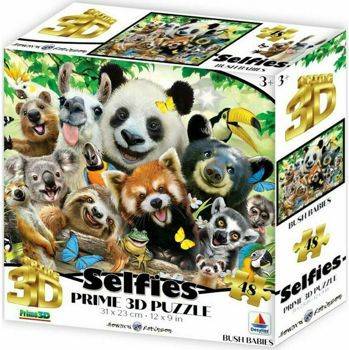 Picture of Prime 3D Παζλ Selfies Bush Babies 48τεμ. (13746)