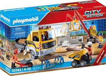 Picture of Playmobil City Action Εργοτάξιο με Ανατρεπόμενο Φορτηγό (70742)