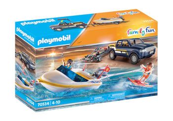 Picture of Playmobil Family Fun Φορτηγάκι Με Τρέιλερ Και Ταχύπλοο (70534)