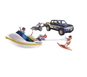 Picture of Playmobil Family Fun Φορτηγάκι Με Τρέιλερ Και Ταχύπλοο (70534)