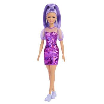 Picture of Mattel Barbie Fashionistas 178 Original Με Μωβ Μαλλιά Μωβ Φόρεμα (HBV12)