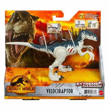 Picture of Mattel Jurassic World Extreme Damage Velociraptor (GWN14)