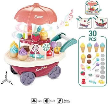Picture of Zita Toys Ζαχαροπλαστείο Καροτσάκι Με Φως Και Αξεσουάρ