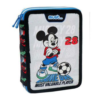 Picture of Must Κασετίνα Διπλή Γεμάτη Disney Mickey Mouse Game Day