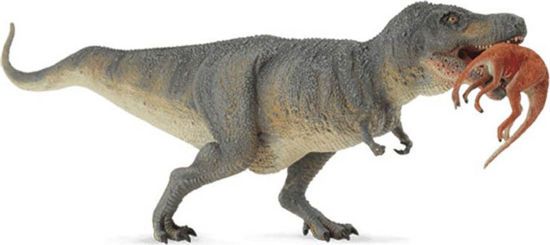 Picture of CollectA Μινιατούρα Τυραννόσαυρος Ρεξ Με Θήραμα Στρουθιόμιμο