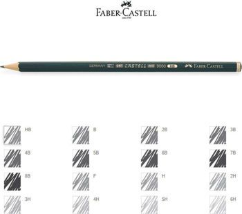 Picture of Faber-Castell 9000 Μολύβι 2B Πράσινο