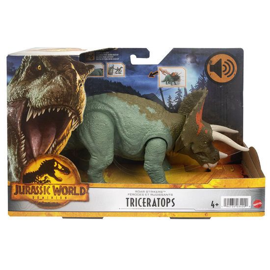 Picture of Jurassic World Νέοι Δεινόσαυροι Με Κινούμενα Μέλη Λειτουργία Επίθεσης Και Ήχους Triceratops (HDX40)