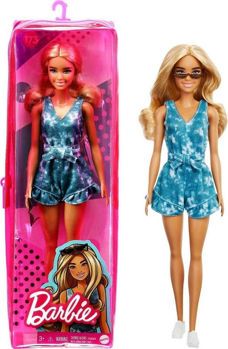 Picture of Mattel Barbie Doll  Fashionistas #173 Blond Hair Brown Skin Doll Fullbody Shorts (GRB65)