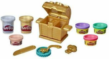 Picture of Hasbro Play-Doh 6 Βαζάκια Πλαστελίνης Treasure Splash