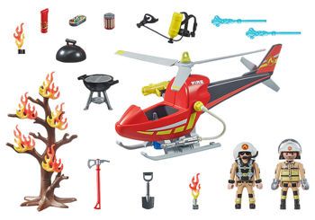 Picture of Playmobil City Action Ελικόπτερο Πυροσβεστικής (71195)