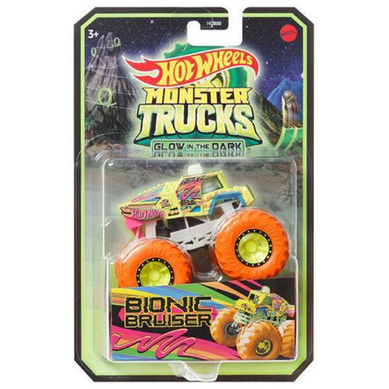 Picture of Mattel Hot Wheels Monster Trucks Glow in The Dark Bionic Bruiser (HGX16)