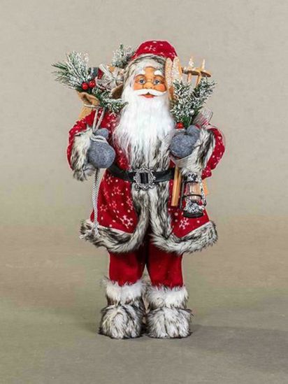 Picture of Eurolamp Χριστουγεννιάτικος Άι Βασίλης Κόκκινος Με Γούνα 60εκ. (600-44884)