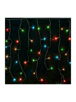 Picture of Eurolamp Χριστουγεννιάτικα Λαμπάκια Τύπου Βροχή Με Προγράμματα Διάφανο Καλώδιο 144 Πολύχρωμα LED 3mm (ΙΡ44 600-11366)