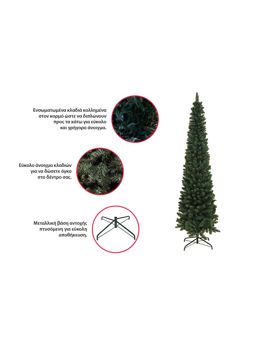 Picture of Χριστουγεννιάτικο Δέντρο Utah Slim PVC 2.40m