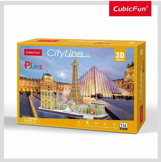 Picture of Cubic Fun 3D Puzzle City Line Paris 114τεμ.