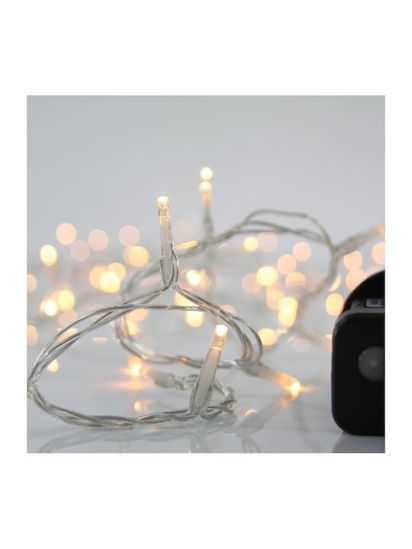 Picture of Eurolamp Χριστουγεννιάτικα Λαμπάκια Σειρά Με Προγράμματα Διάφανο Καλώδιο 240 Θερμά Λευκά LED 3mm (ΙΡ44 600-11581)