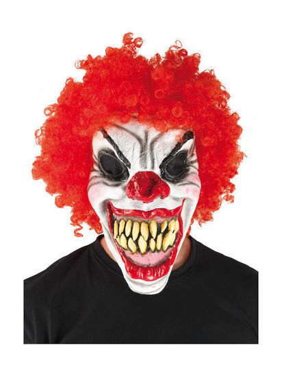 Picture of Clown Αποκριάτικη Μάσκα Latex Κακός Κλόουν (72487)