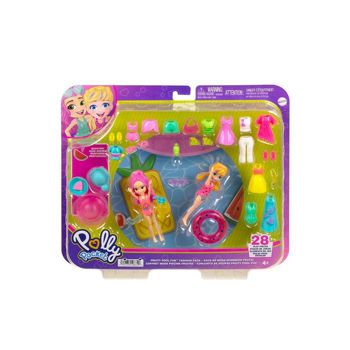 Picture of Polly Pocket Νεα Κουκλα Με Μοδες Μεγαλο Pack Fruity Pool Fun (HKV95)